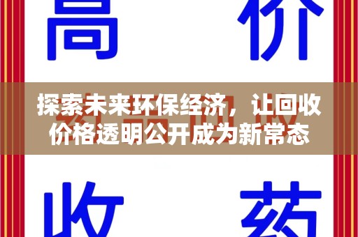 莆田探索未来环保经济，让回收价格透明公开成为新常态