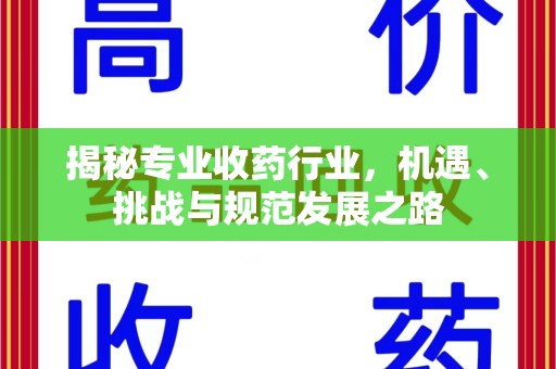 莆田揭秘专业收药行业，机遇、挑战与规范发展之路