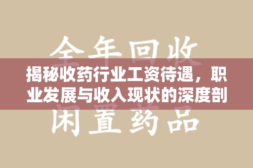 莆田揭秘收药行业工资待遇，职业发展与收入现状的深度剖析