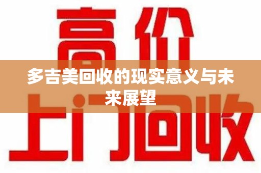 莆田多吉美回收的现实意义与未来展望